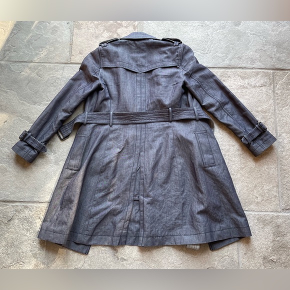 Banana Republic XS Indigo Blue Trench Coat - Picture 2 of 11